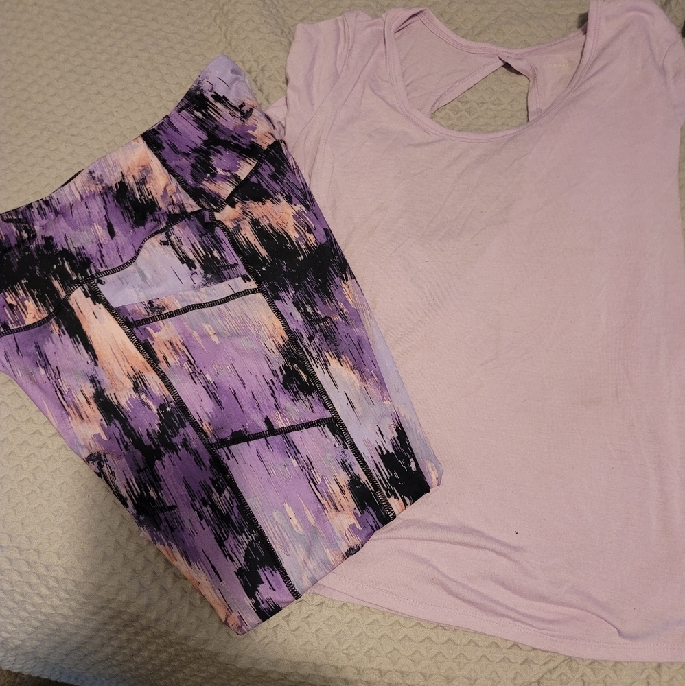 Reebok leggings(M) with Old Navy Active(M)
